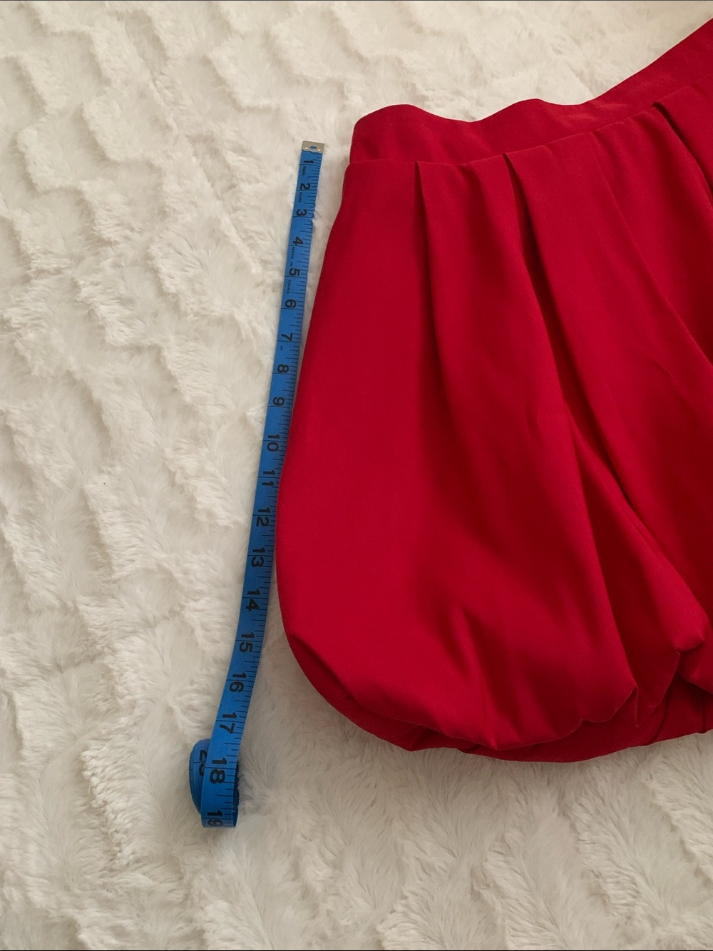a new day Red Bubble Hem Mini Skirt - Picture 5 of 7